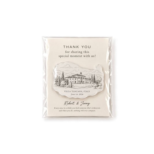 Personalized Venue Illustration Fridge Magnet